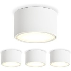 Kyotech Plafond Plafondprofielen 9555-4 PLAPPLEING PLAFON Ø95MM 6W 3000K 4PCS