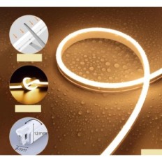 LED-nauha 10m Lamomo WWSDE10M neon 3000k lämpö vedenpitävä elastinen näyttely