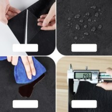 Vinylové panely samolepiace yullpaper 24x jasný čierny