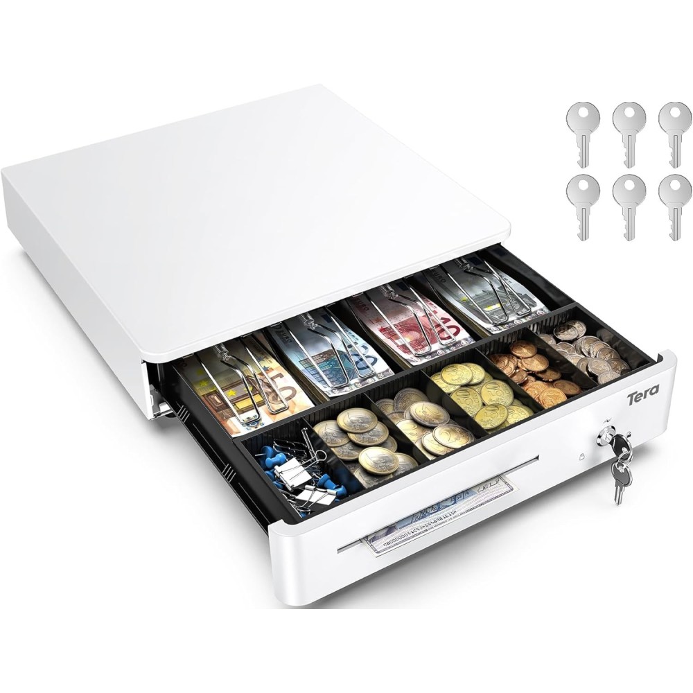 Cash Cobster Tera 405R para efectivo 4 Billetes de banco 8 Monedas 41 × 41cm