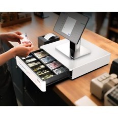 Dresser Cash Tera 405R para dinheiro 4 notas 8 moedas 41 × 41cm