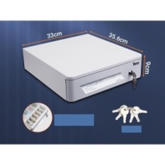 Cash-Kommode Tera 405R für Bargeld 4 Banknoten 8 Münzen 41 × 41 cm