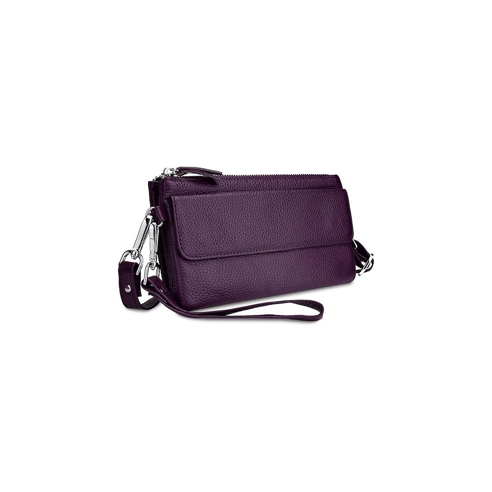 Frauen Leder Handtasche am Telefon Yaluxe Croperka Crossbody RFID