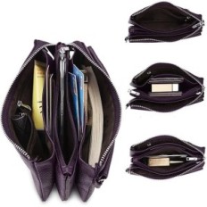 Frauen Leder Handtasche am Telefon Yaluxe Croperka Crossbody RFID