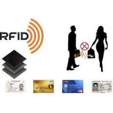 Bolsa de couro feminina no telefone Yaluxe Croperka Crossbody RFID