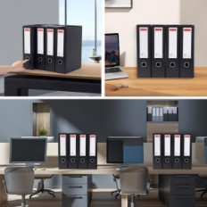 Archiving boxes for Documents A4 SRVNPIOY 4 pcs. Folding to the office and school