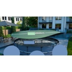 Cover for a round pool 500 cm (460-500 cm) Planenfux 2in1 UV summer and winter