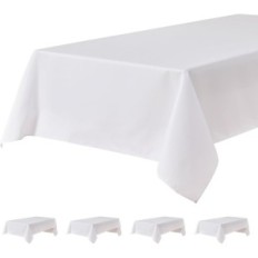 Rektangulær duge Vandtæt Balkon og Falcon 140x240 cm Hvid 4 stk.