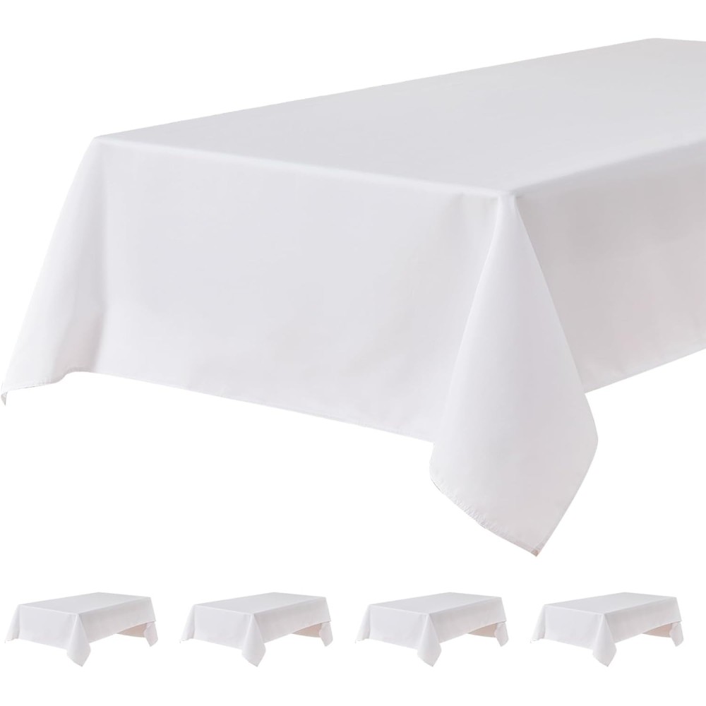 Rektangulär duk Vattentät Balkong och Falcon 140x240 cm Vit 4 st.