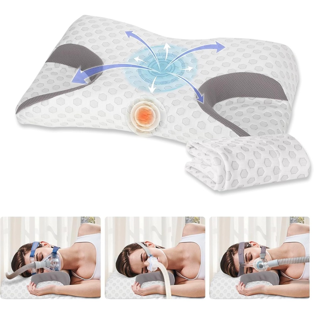 CPAP Dercov mask cushion reduces emphasis with removable cover