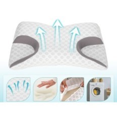 CPAP Dercov mask cushion reduces emphasis with removable cover