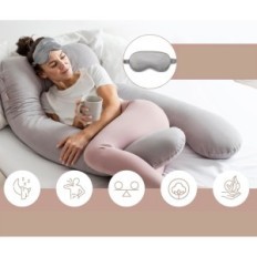 Maternity og fôring pute minne skum med en sovende maske