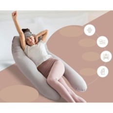 Maternité et alimentation en mousse de mémoire d'oreiller avec un masque de sommeil