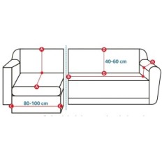 Caso para canto de 2 peças YStyle L com 2 + 2 braços do sistema operacional.