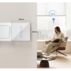 ALLEVOI CS01 WiFi prekidač kompatibilan s Alexa / Google LED postavljenim 4 kom.