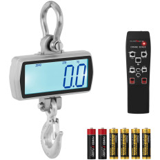 Balance suspendue de magasin avec télécommande, grand écran LCD 500 / 0,1 kg.