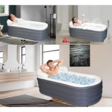 Vonios pripučiama SPA suaugusiems su galvos atrama ir padengti 168 × 76 × 68 cm