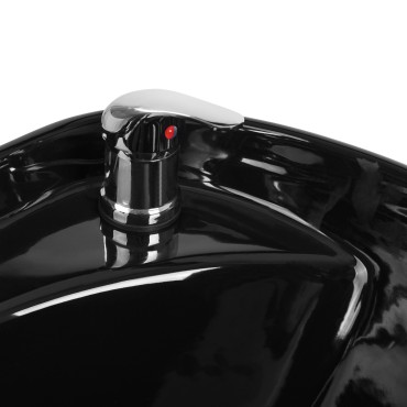 Lave-Tête Barbier Gabbiano Patrizio Noir — gros plan commandes