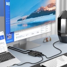 Tipo-C KVM2 3.1 Thunderbolt 3 2 Entradas 1 Modelo de salida AB201