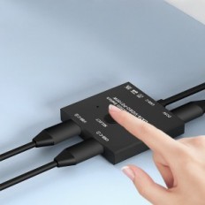 Type-C KVM2 3.1 Thunderbolt 3 2 Ievades 1 izejas modelis AB201