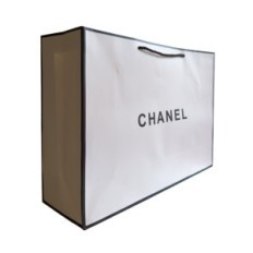Gift box chanel white with black logo and string premium holders