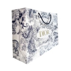 Dior Dior Laukku Tile de Jouy Tigers ja Forest Gold Logo Musta Premium Kahvat