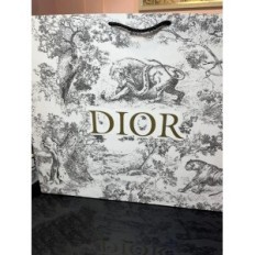 Dior dior torba pločica de jouy tigrova i šuma zlata logo crne premium ručke