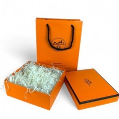 Gavested Hermes Bag og Boks 145x145 mm Orange Elegant