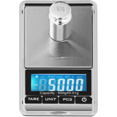 Conteggio tasca per gioielli in scala di precisione dei pezzi LCD 500 g / 0,01 G
