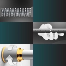 Meisenberg Strip 87-120 cm Grå til gardiner og gardiner