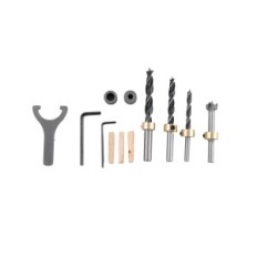 Dispositif de menuiserie LFHelper 3 W 1 Modèle de forage en bois 6/8/10/15 mm