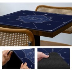 Poker Mata Laier 120 × 120 cm Texas Hold'a Gummi til bord