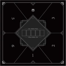 Pokera Mata LAIER 100 × 100 cm Texas Hold'a Gumija uz tabulu