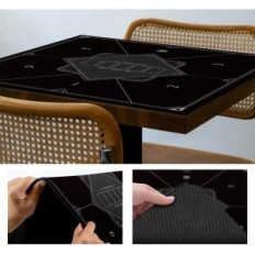 Poker Mata Laier 100 × 100 cm Texas Hold'a Gomma alla tabella