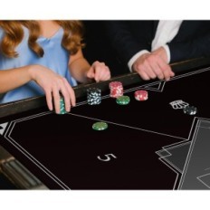 Poker Mata Laier 100 × 100 cm Texas Hold'a gummi till bord