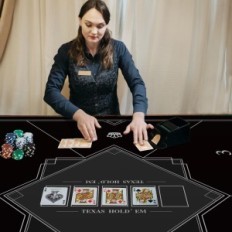 Poker Mata Laier 100 × 100 cm Texas Hold'a Borracha à mesa