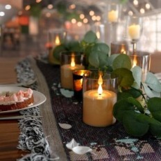 CIBNEW LED candles 3 pcs. Gray flameless with remote control and timer