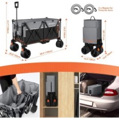 Carrello di trasporto Pieghevole 200KG Raynesys Ray-1 su Terrain Beach Beach