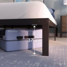 Begagnade Dreamzle Metalbädd 100x200 Ram Metallbädd med ram