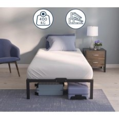 Cama de metal da cama de metal do dreamzle 100x200 com moldura