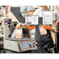 Bonvoisin Shop Scale pro 30kg Label Tisk s výstavní tiskárnou