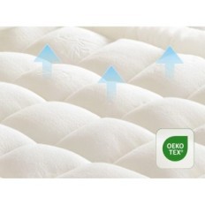 Niagara bambusz felső NS- 2BMT- 160x190 cm matrac fedél 3 cm légzés