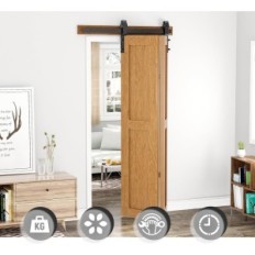 UŻYWANE System przesuwny SANKEYTEW do drzwi składanych 100 cm czarny