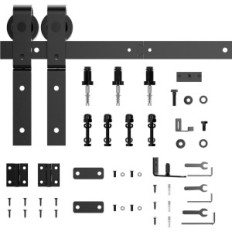 SankeyTw Sistema de deslizamento usado para portas dobráveis 100 cm preto