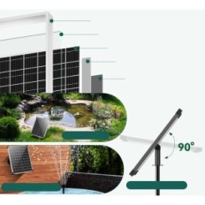 Gebruikte Solar Fountain Biling 20W Pomp voor Water Mesh met filter
