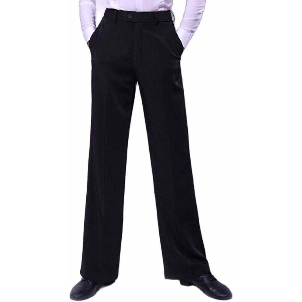 Miesten Latino Dance Pants Standard ZymoSym Black R.38