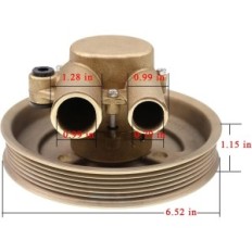 Holdwell 21212799 Bomba de agua de mar para Volvo Penta V6 V8