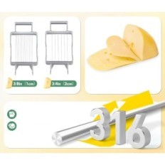 Slicer for Huanyu Sera YBJ-25 Lâminas removíveis de alumínio de aço inoxidável