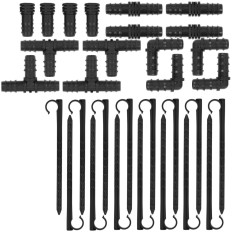 Snake Driped Line For Irrigation Plant Watering Set + Pins 30 M