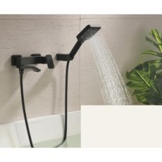 Fekete fürdő akkumulátor BAITUJIE zuhanyzóval és headset